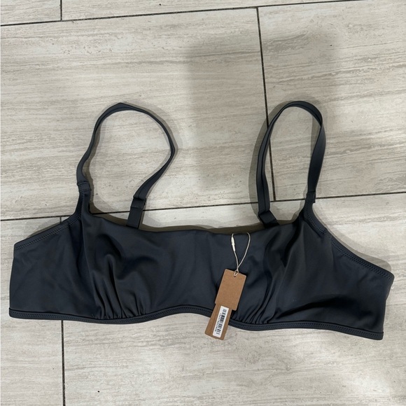 Skims Cheeky Tanga Swim Set  in Gunmetal Grey Size 3X NWT and bra is size 4 - Picture 4 of 11